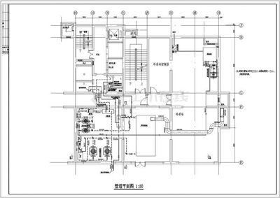 直燃雙效溴化鋰吸收式制冷機(jī)組冷凍設(shè)計圖紙